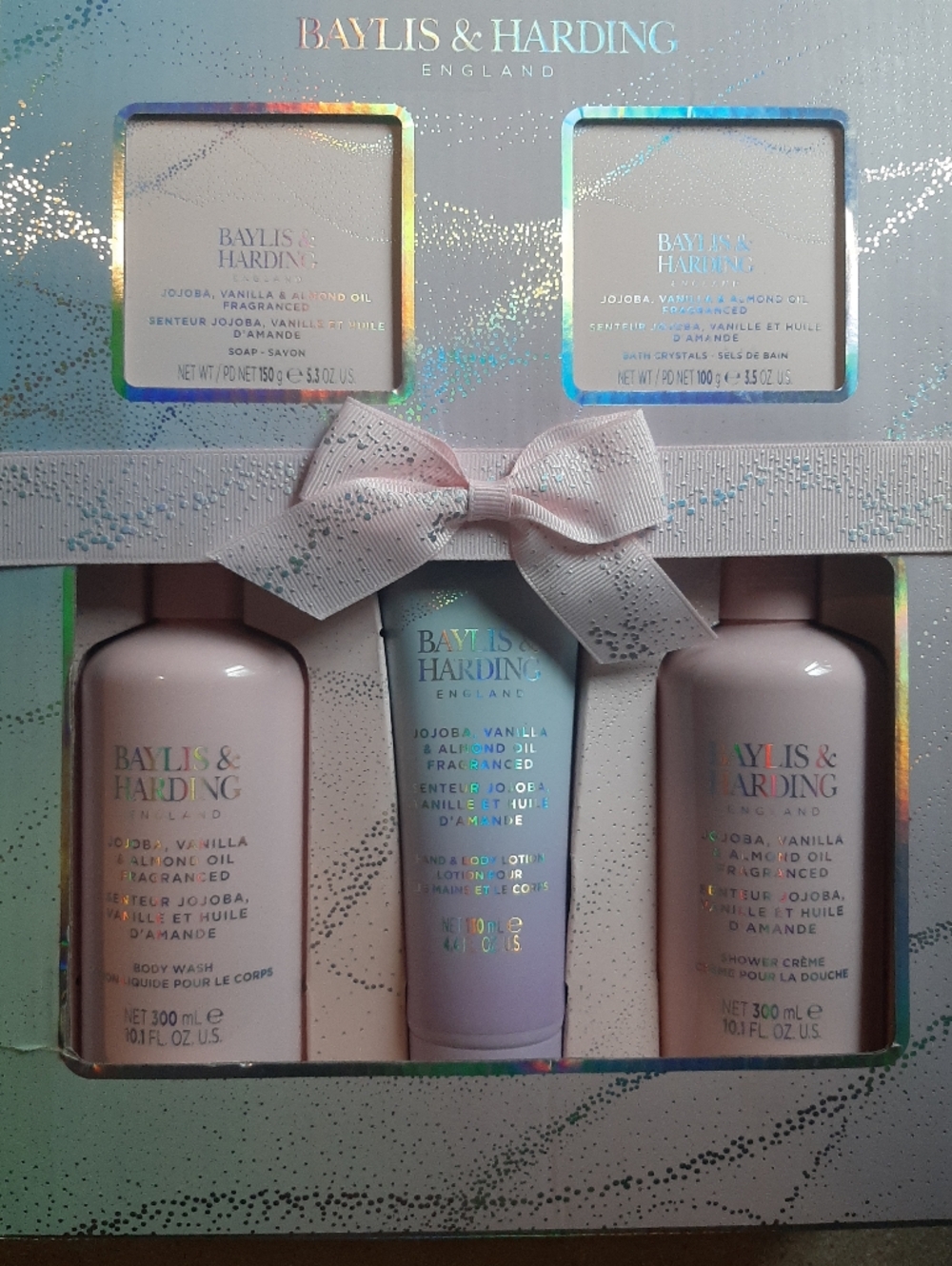 Baylis & Harding England Jojoba, Vanilla & Almond Oil 5-Piece Luxury Set